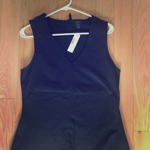 Black peplum J crew tank top